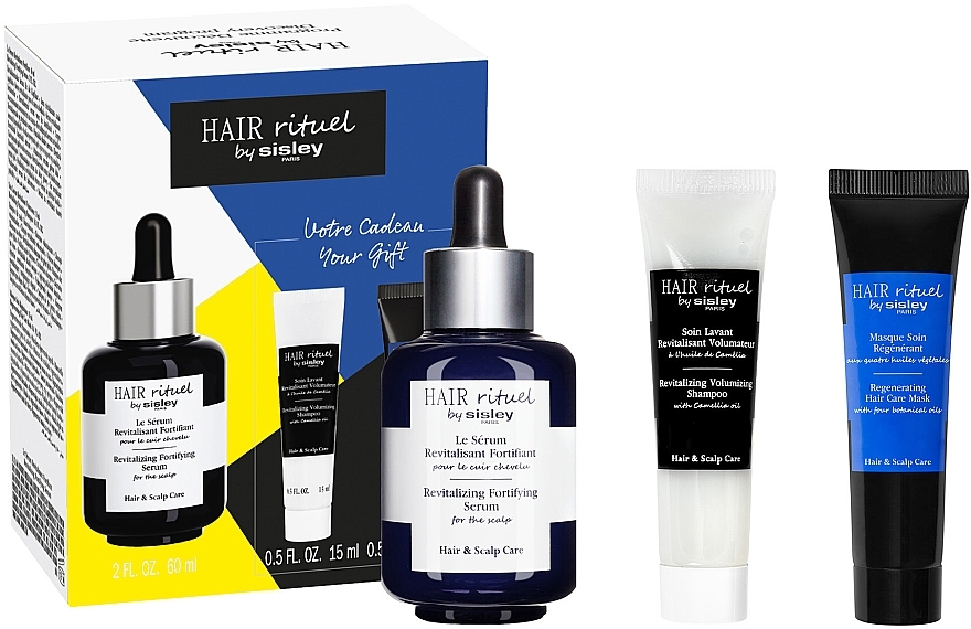 Bundle - Sisley Hair Rituel Discovery Program Youth Revealer Set (h/ser/60ml + h/shm/15ml + h/mask) — photo N1