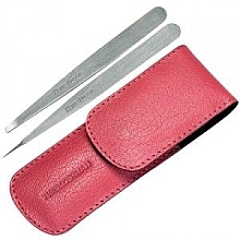 Fragrances, Perfumes, Cosmetics Set - Tweezerman Point Slant, pink case