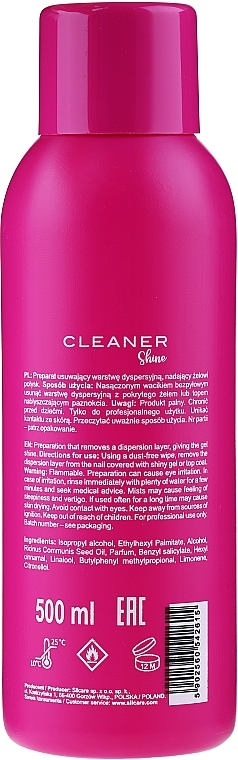 Nail Degreaser - Silcare Cleaner Base One Shine — photo N4