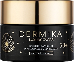 Fragrances, Perfumes, Cosmetics Wrinkle Filling Cream - Dermika Luxury Caviar Cream Filling Wrinkles 50+