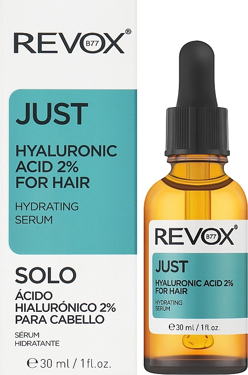 Hyaluronic Acid Hair and Scalp Serum - Revox Just Hyaluronic Acid 2% For Hair — photo N2