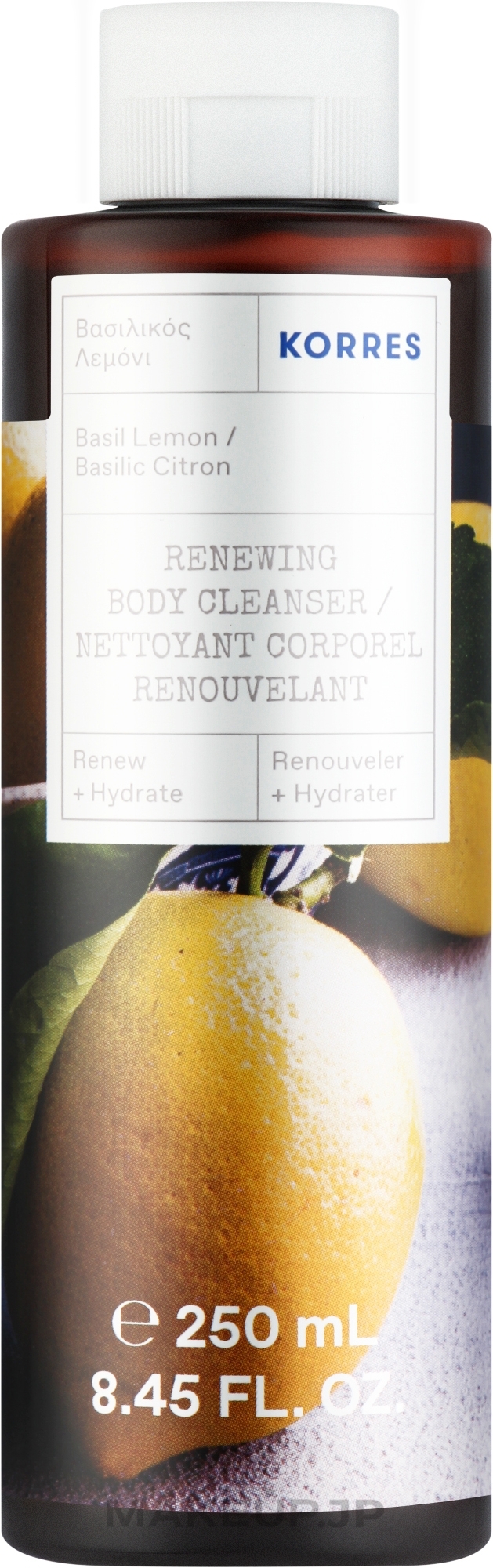 Basil & Lemon Shower Gel - Korres Basil Lemon Renewing Body Cleanser — photo 250 ml