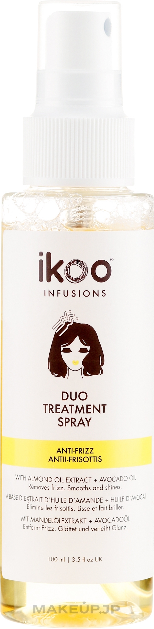 Hair Spray "Mirror Gloss" - Ikoo Infusions Duo Treatment Spray Anti Frizz — photo 100 ml