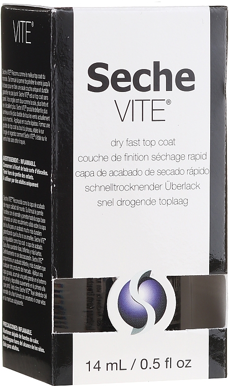 Quick Dry Top Coat - Seche Vite Dry Fast Top Nail Coat — photo N1