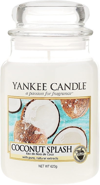 Scented Candle in Jar - Yankee Candle Coconut Splash — photo N3