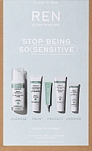 Fragrances, Perfumes, Cosmetics Set - Ren Clean Skincare Evercalm Stop Being So Sensitive (milk/50ml + day/cr/15ml + night/balm/5ml + mask/10ml + ser/5ml)