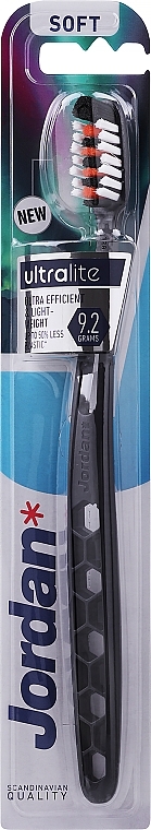 Toothbrush, soft, black - Jordan Ultralite Soft Toothbrush — photo N1