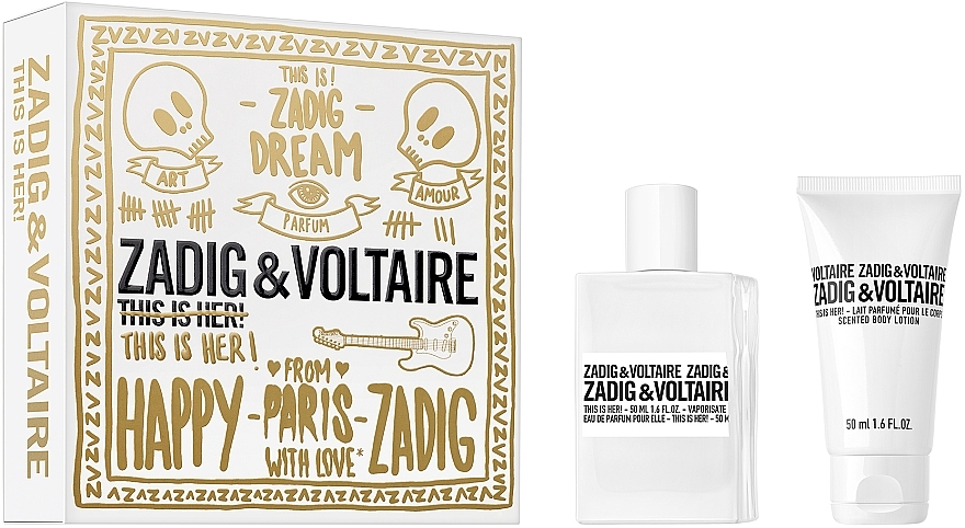 Zadig & Voltaire This Is Her - Set (edp/50/ml + b/lot/50ml) — photo N1