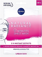 Nourishing 10-Minute Face Mask - Nivea Natural Radiance 10 Minutes Sheet Mask — photo N1