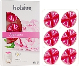 Fragrances, Perfumes, Cosmetics Scented Wax "Peony" - Bolsius True Scents Peony