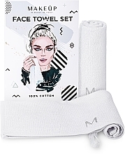 Face Towel Set, White - MakeUp — photo N1
