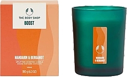 Scented Candle 'Boost' - The Body Shop Boost Mandarin & Bergamot Uplifting Scented Candle — photo N1