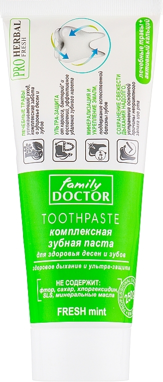 Complex Toothpaste "Healthy Breath & Ultra-Protection" - Family Doctor Toothpaste — photo N2