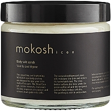 Fragrances, Perfumes, Cosmetics Body Scrub "Vanilla & Thyme" - Mokosh Cosmetics Body Salt Scrub Vanilla & Thyme