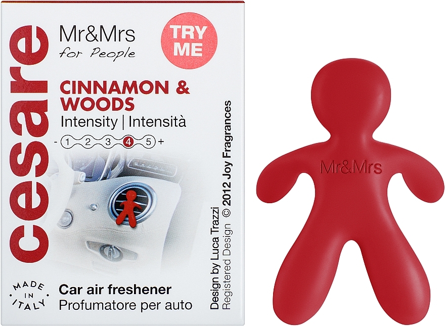 Mr&Mrs Fragrance Cesare Cinnamon & Woods - Car Air Freshener — photo N2