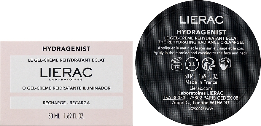 Moisturizing Face Cream-Gel - Lierac Hydragenist The Rehydrating Radiance Cream-Gel (refill) — photo N2