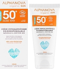 Sunscreen For Sensitive Skin - Alphanova Organic Sun SPF 50 Very High Protection Chemical Filters Free — photo N2