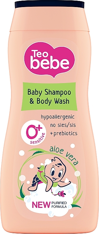 Shampoo & Shower Gel "Aloe" - Teo Bebe Sensitive — photo N1