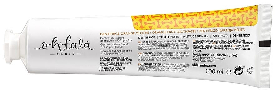 Orange & Mint Toothpaste - Ohlala Orange & Mint — photo N2