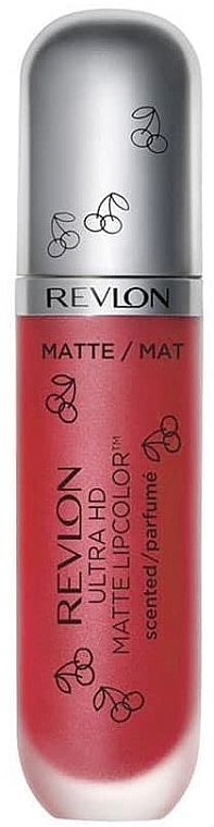 Liquid Lipstick 'The Cherry Reds' - Revlon Ultra HD Matte Lipcolor Scented — photo N1