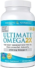 Fragrances, Perfumes, Cosmetics Dietary Supplement with Lemon Taste "Omega 2X", 2150mg - Nordic Naturals Omega 2X