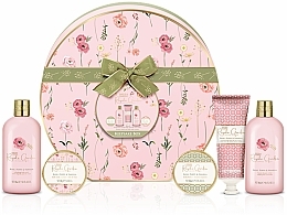 Fragrances, Perfumes, Cosmetics Set, 5 products - Baylis & Harding Royale Garden Rose, Poppy & Vanilla Luxury Hat Box Gift Set