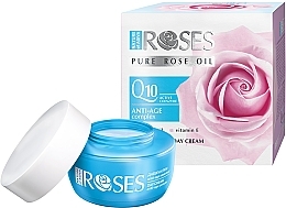 Fragrances, Perfumes, Cosmetics Anti-Wrinkle Facial Day Cream - Nature of Agiva Roses Pure Rose Oil Anti-Age Complex Q10 Anti-Wrinkle Day Cream