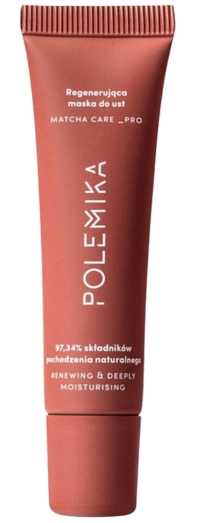 Regenerating Lip Mask - Polemika Matcha Care Pro Renewing And Deeply Moisturising — photo N1