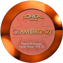 Fragrances, Perfumes, Cosmetics Face Powder - L'Oreal Paris Glam Bronze Powder SPF10