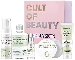 Fragrances, Perfumes, Cosmetics Set, 5 items - Hollyskin Glycolic AHA Acid Care Maxi Set