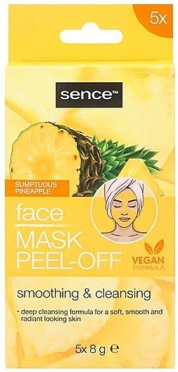 Pineapple Smoothing & Cleansing Peel-Off Mask - Sence Facial Peel-Off Mask Pineapple — photo N1