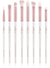 Makeup Brush Set, 8 pcs - Luvia Cosmetics All Eye Want Prime Vegan Candy Brush Set — photo N2