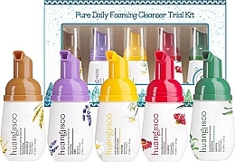 Fragrances, Perfumes, Cosmetics Set - Huangjisoo Pure Daily Foaming Cleanser Trial Kit (foam/5x30ml)
