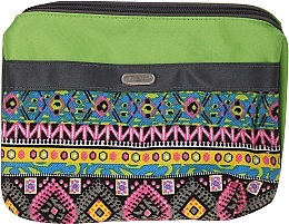 Fragrances, Perfumes, Cosmetics Makeup Bag with Pattern, 93883, green - Top Choice