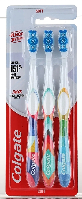 Soft Toothbrush Set, design 4 - Colgate 360 Design Edition — photo N1