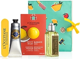 Fragrances, Perfumes, Cosmetics Set - L'Occitane Verbena (sh/gel/75ml + scrub/6ml + foot/cr/30ml + nail/file)