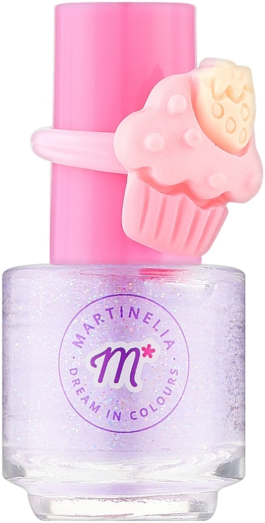 Nail Polish and Ring, purple - Martinelia Yummy Smalti With Ring — photo N1