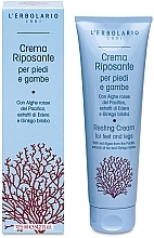 Fragrances, Perfumes, Cosmetics Feet and Legs Relaxation Cream - L'Erbolario Resting Cream For Feet And Legs