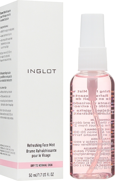 Refreshing Face Spray for Dry and Normal Skin - Inglot Refreshing Face Mist Dry to Normal Skin — photo N1