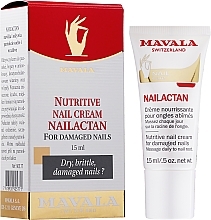 Damaged Nails Cream, tube - Mavala Nailactan Nutritive Nail Cream For Damaged Nails — photo N1