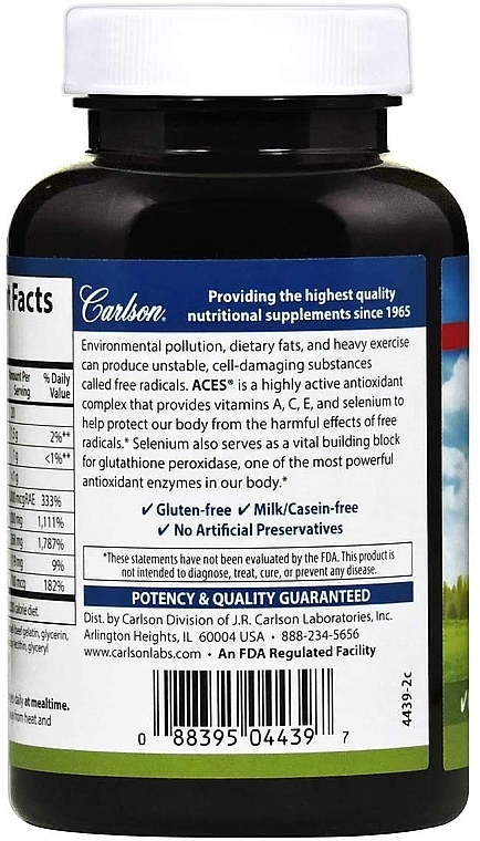 Dietary Supplement "Antioxidant" - Carlson Labs Aces — photo N2