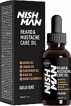 Beard & Mustache Oil - Nishman Beard & Moustache Care Oil — photo N1