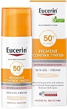 Fragrances, Perfumes, Cosmetics Sunscreen Gel - Eucerin Pigment Control Gel-Cream SPF50+ Light