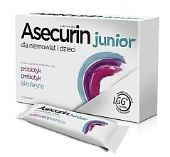 Fragrances, Perfumes, Cosmetics Children's Dietary Supplement (sachet) - Aflofarm Asecurin Junior