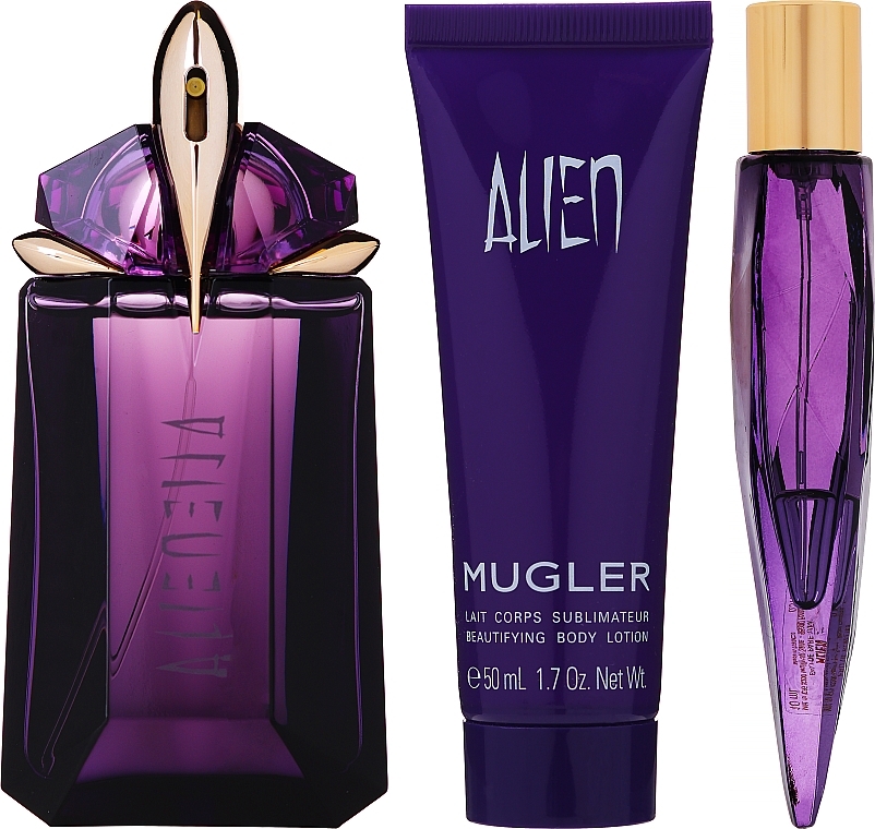 Mugler Alien - Set (edp/60ml + edp/10ml + sh/milk/50ml) — photo N2