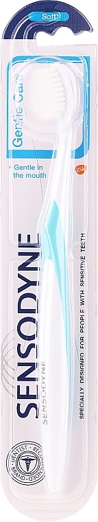 Soft Toothbrus, light blue - Sensodyne Gentle Care Soft Toothbrus — photo N1