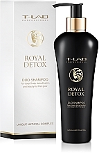 Fragrances, Perfumes, Cosmetics Royal Smoothness & Absolute Detox Shampoo - T-LAB Professional Royal Detox Shampoo