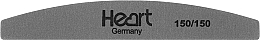 Fragrances, Perfumes, Cosmetics Nail File, 150/150, dark-grey - Heart Germany Half Platinum Pro