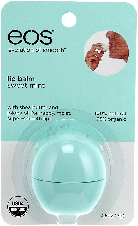 Lip Balm "Mint" - EOS Smooth Sphere Lip Balm Sweet Mint — photo N4