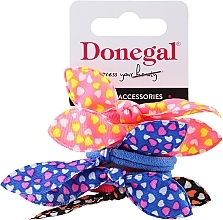 Fragrances, Perfumes, Cosmetics Hair Ties, 5 pieces, FA-5682+1, multicolored, hearts 4 - Donegal